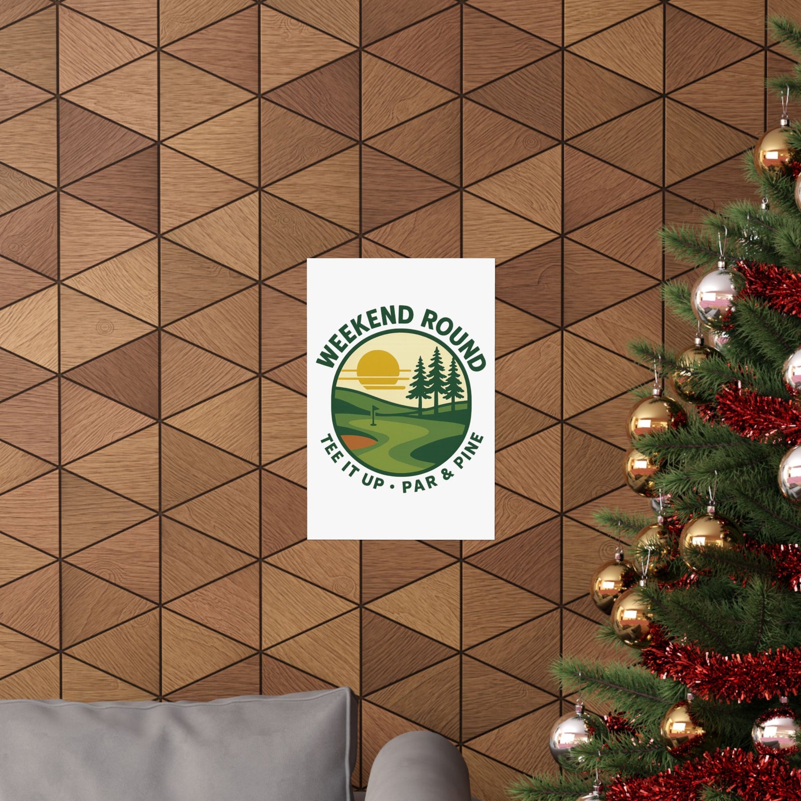 Par & Pine Weekend Round Poster — Par & Pine original golf design, view 9