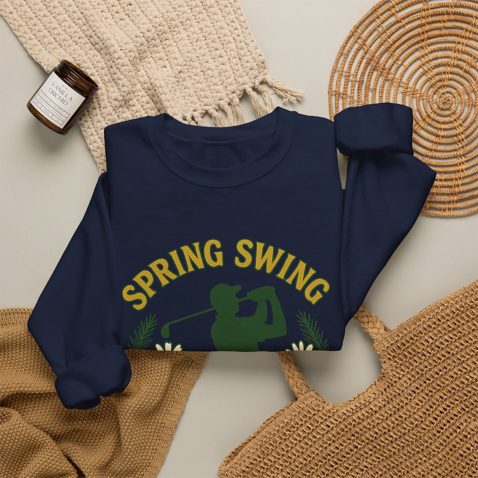 Par & Pine Spring Swing Crewneck — Par & Pine original golf design, view 20