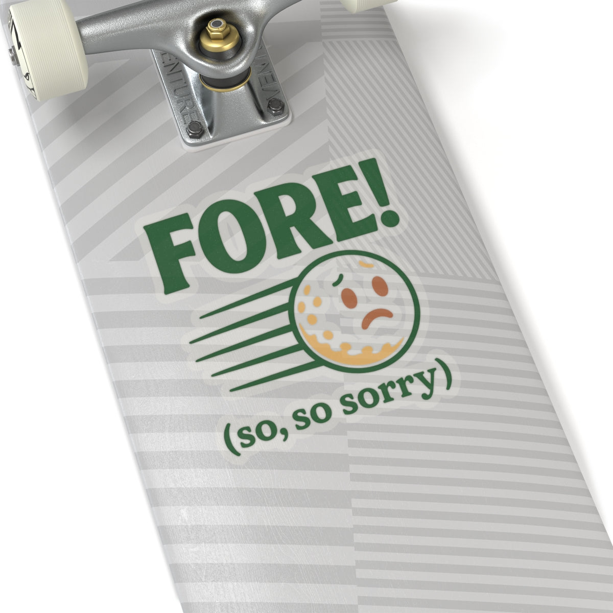 Fore! So Sorry Sticker — Par & Pine original golf design, view 21