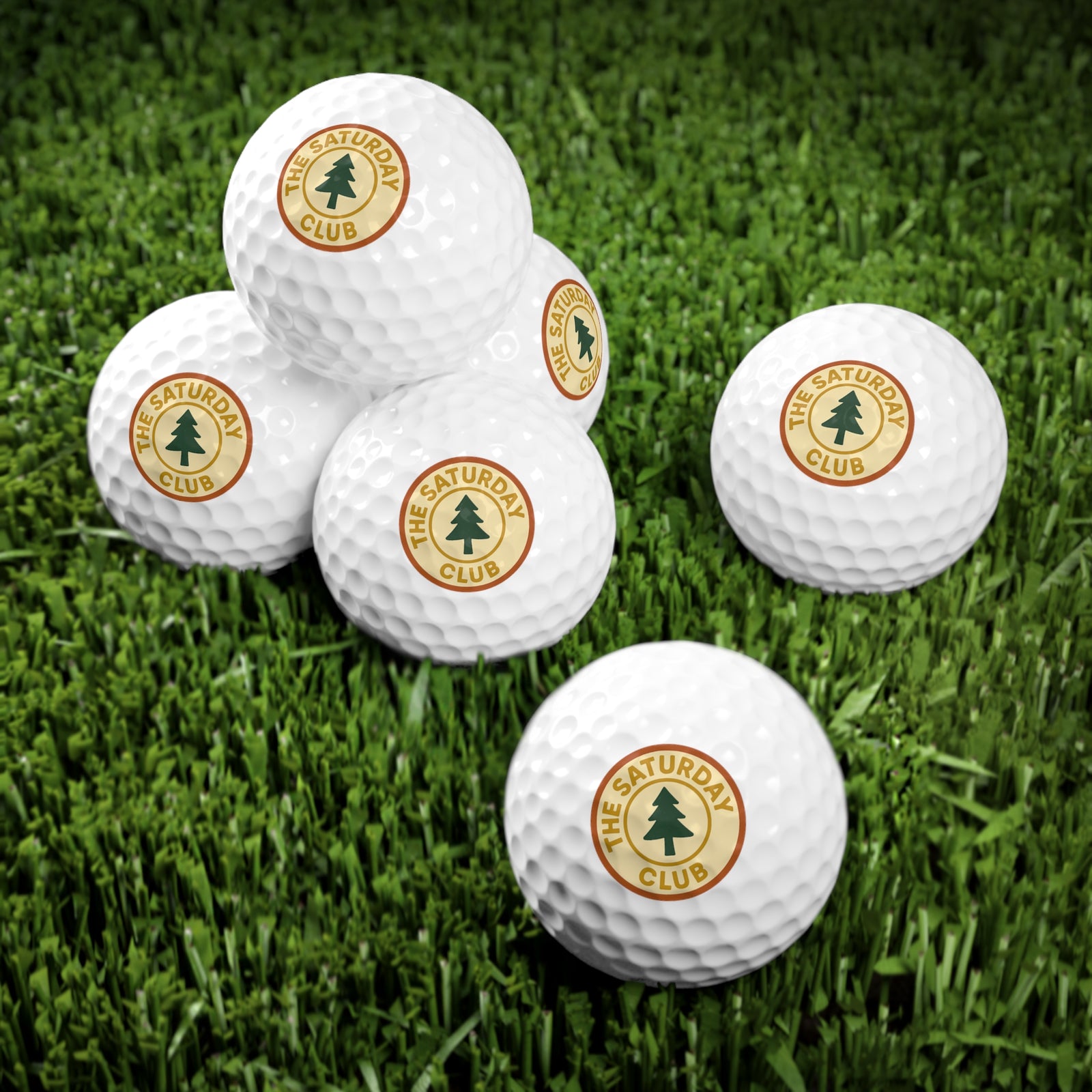 Par & Pine Saturday Club Golf Balls (6 Pack) — Par & Pine original golf design, view 3