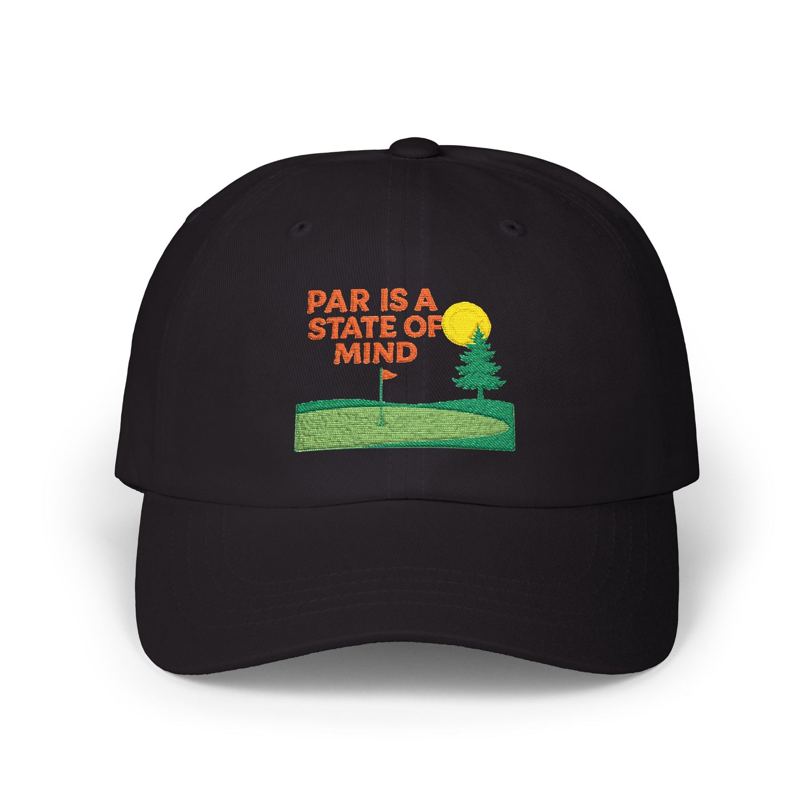Par & Pine State of Mind Dad Cap — Par & Pine original golf design, view 12