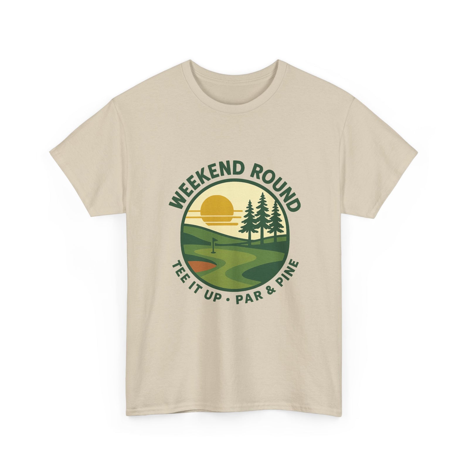 Par & Pine Weekend Round Tee — Par & Pine original golf design, view 18