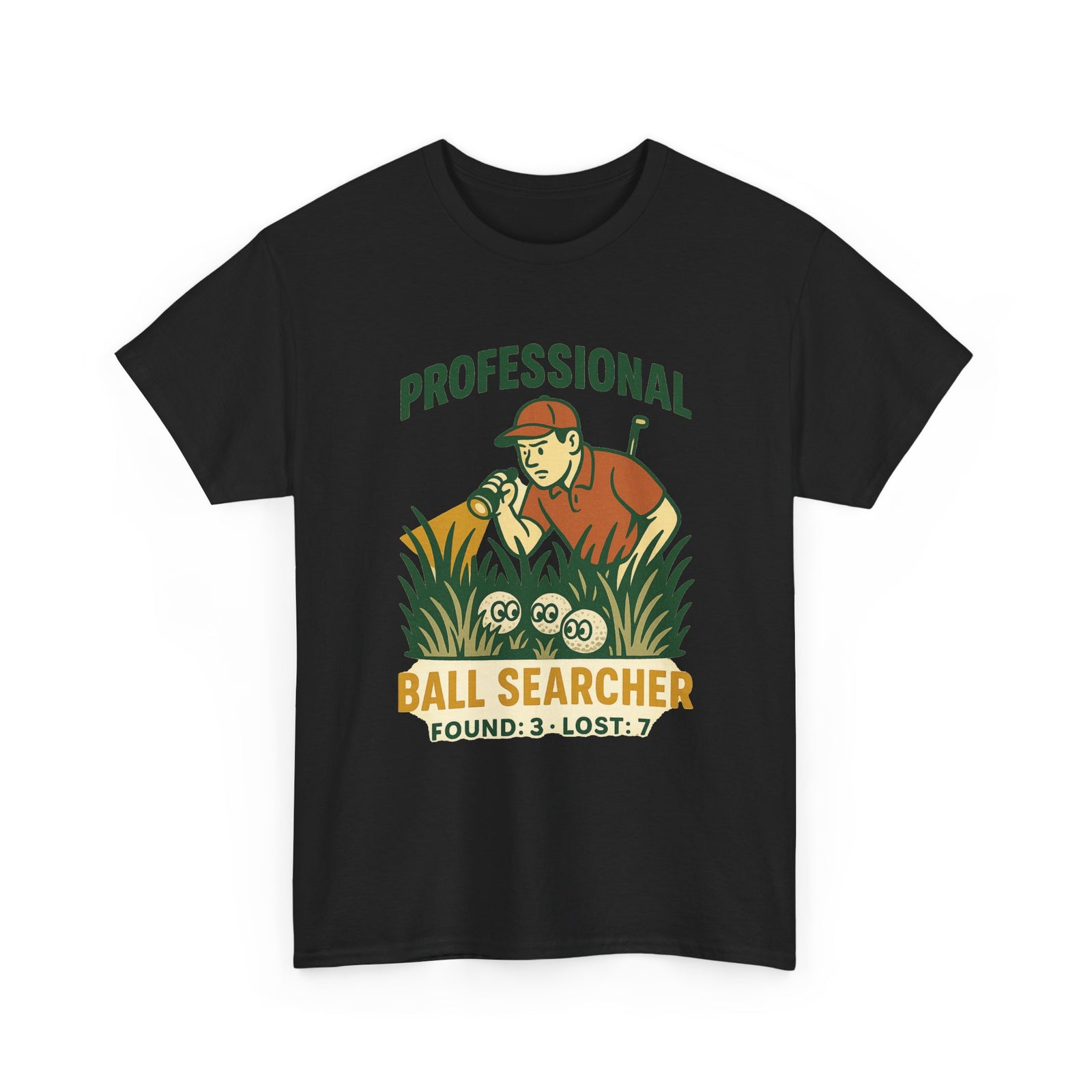 Professional Ball Searcher Tee — Par & Pine original golf design, view 15