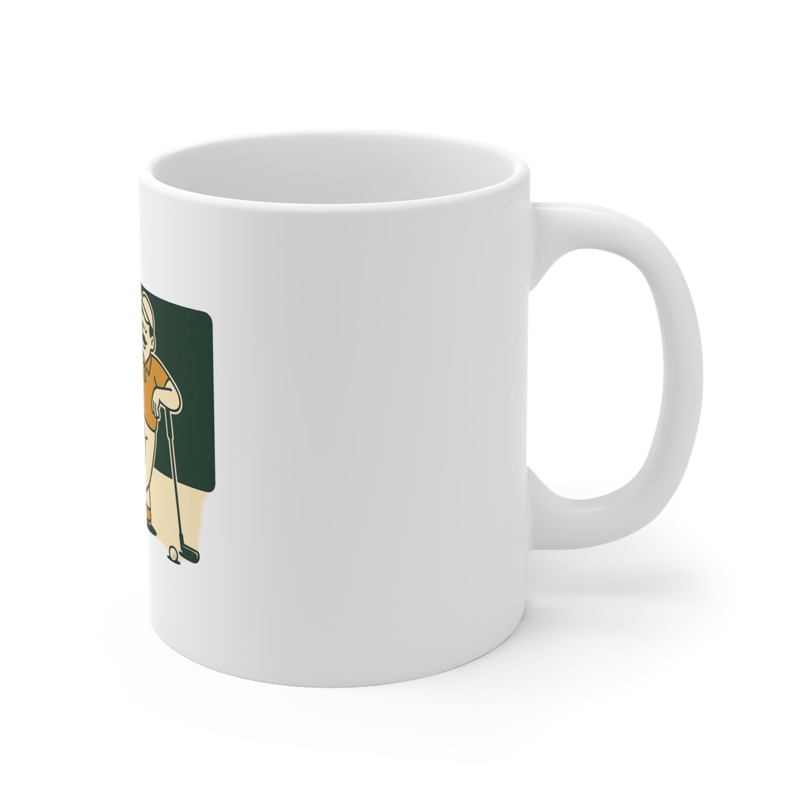 Par & Pine Dad on the Green Mug — Par & Pine original golf design, view 3