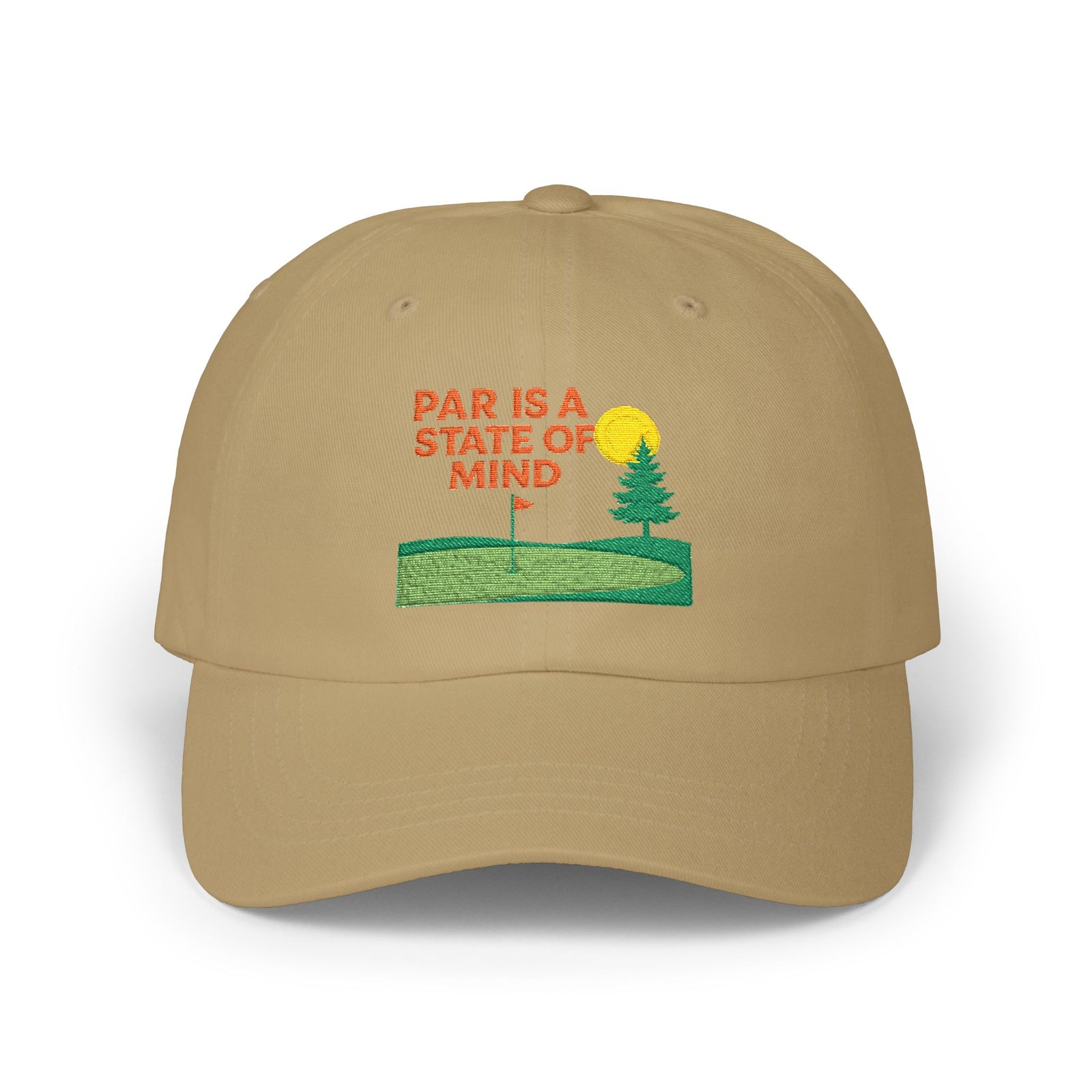 Par & Pine State of Mind Dad Cap — Par & Pine original golf design, view 7