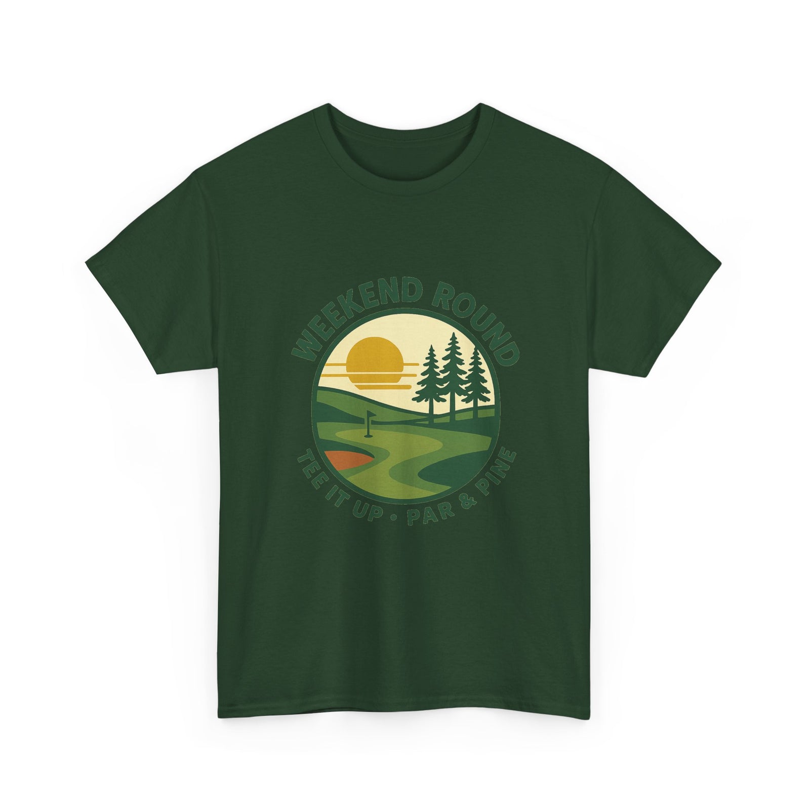 Par & Pine Weekend Round Tee — Par & Pine original golf design, view 24