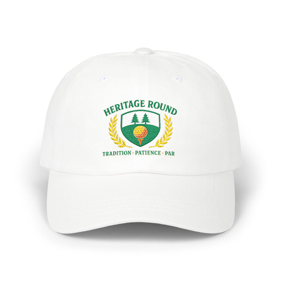 Par & Pine Heritage Round Dad Cap — Par & Pine original golf design