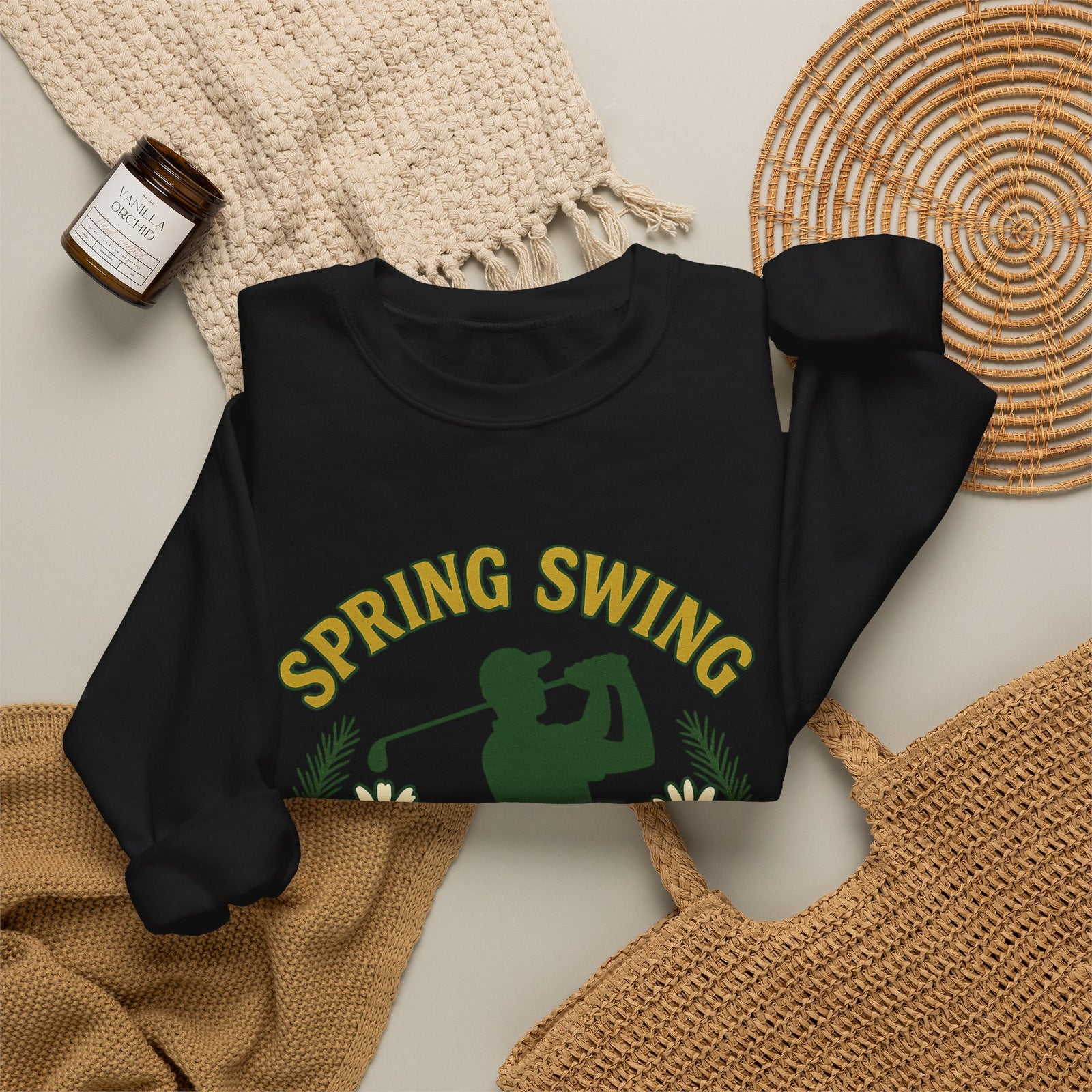 Par & Pine Spring Swing Crewneck — Par & Pine original golf design, view 11