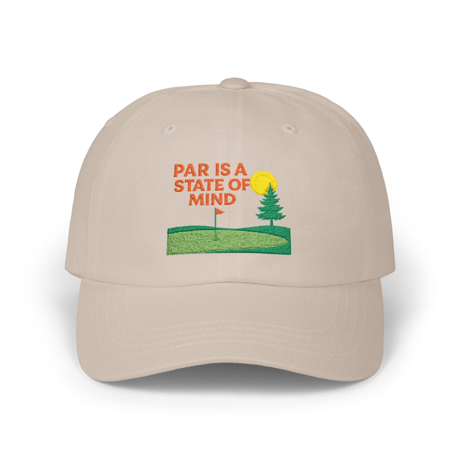 Par & Pine State of Mind Dad Cap — Par & Pine original golf design, view 6