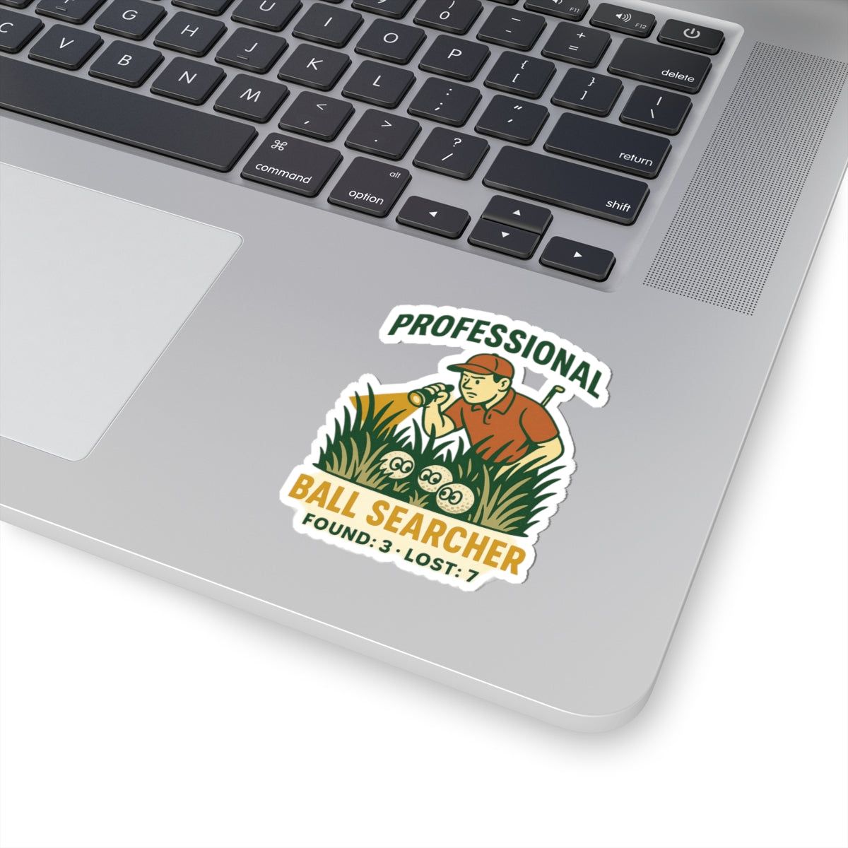 Professional Ball Searcher Sticker — Par & Pine original golf design, view 15