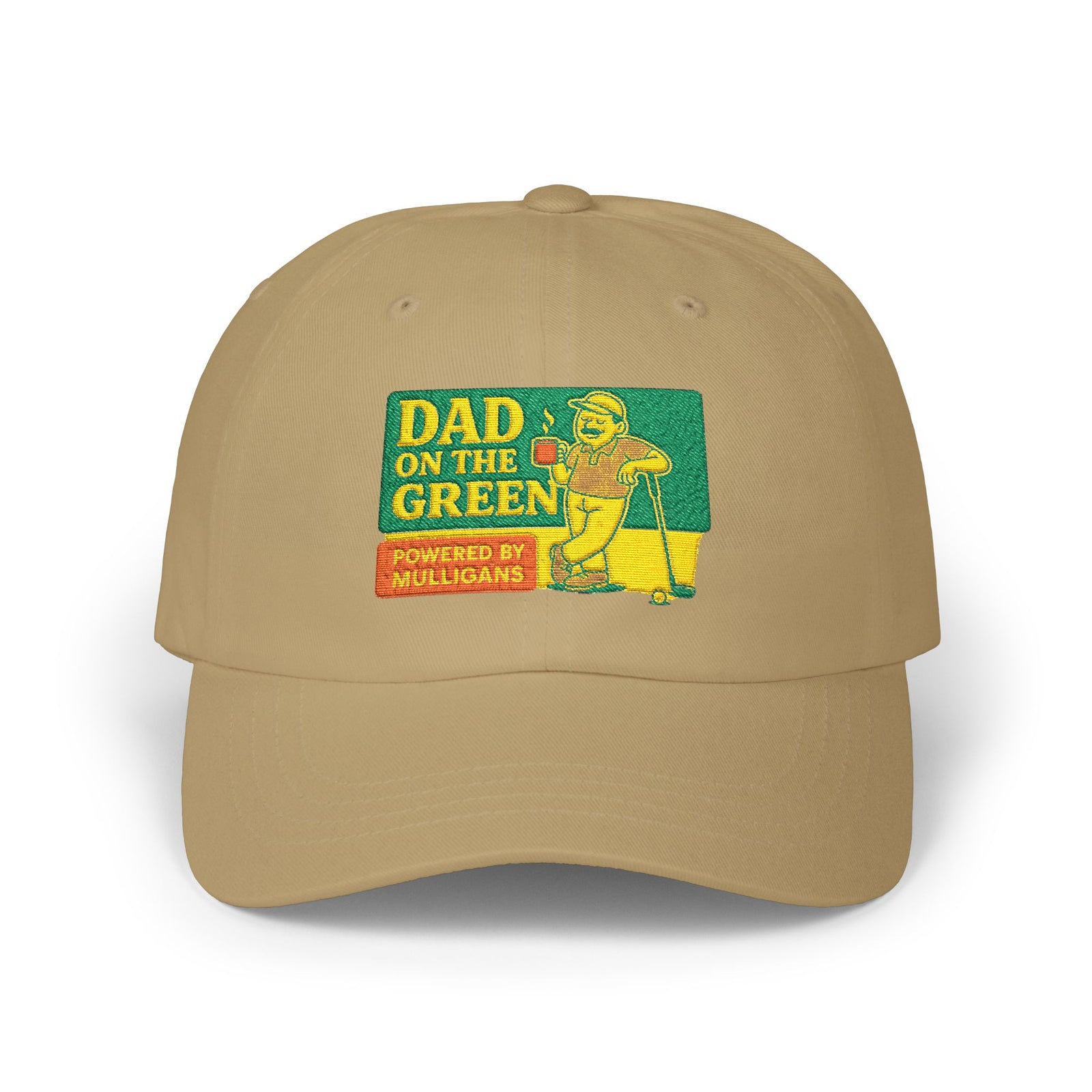 Par & Pine Dad on the Green Dad Cap — Par & Pine original golf design, view 3