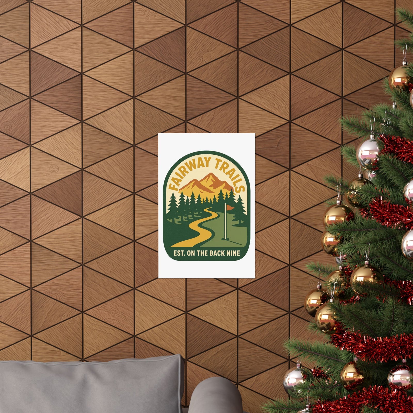 Par & Pine Fairway Trails Poster — Par & Pine original golf design, view 9