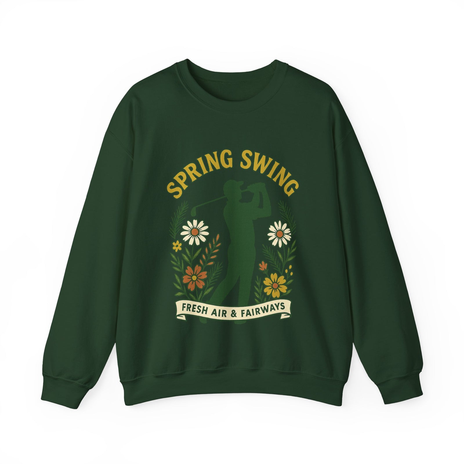 Par & Pine Spring Swing Crewneck — Par & Pine original golf design, view 7