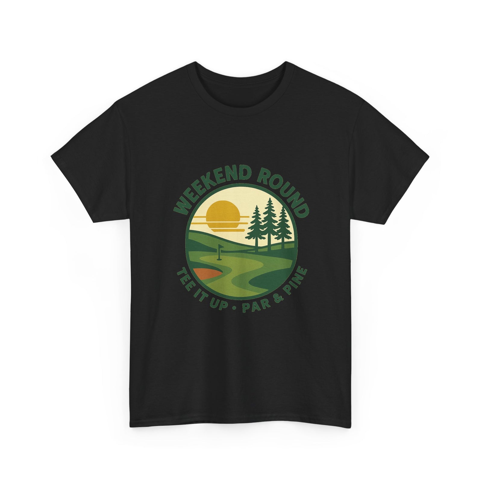 Par & Pine Weekend Round Tee — Par & Pine original golf design, view 15