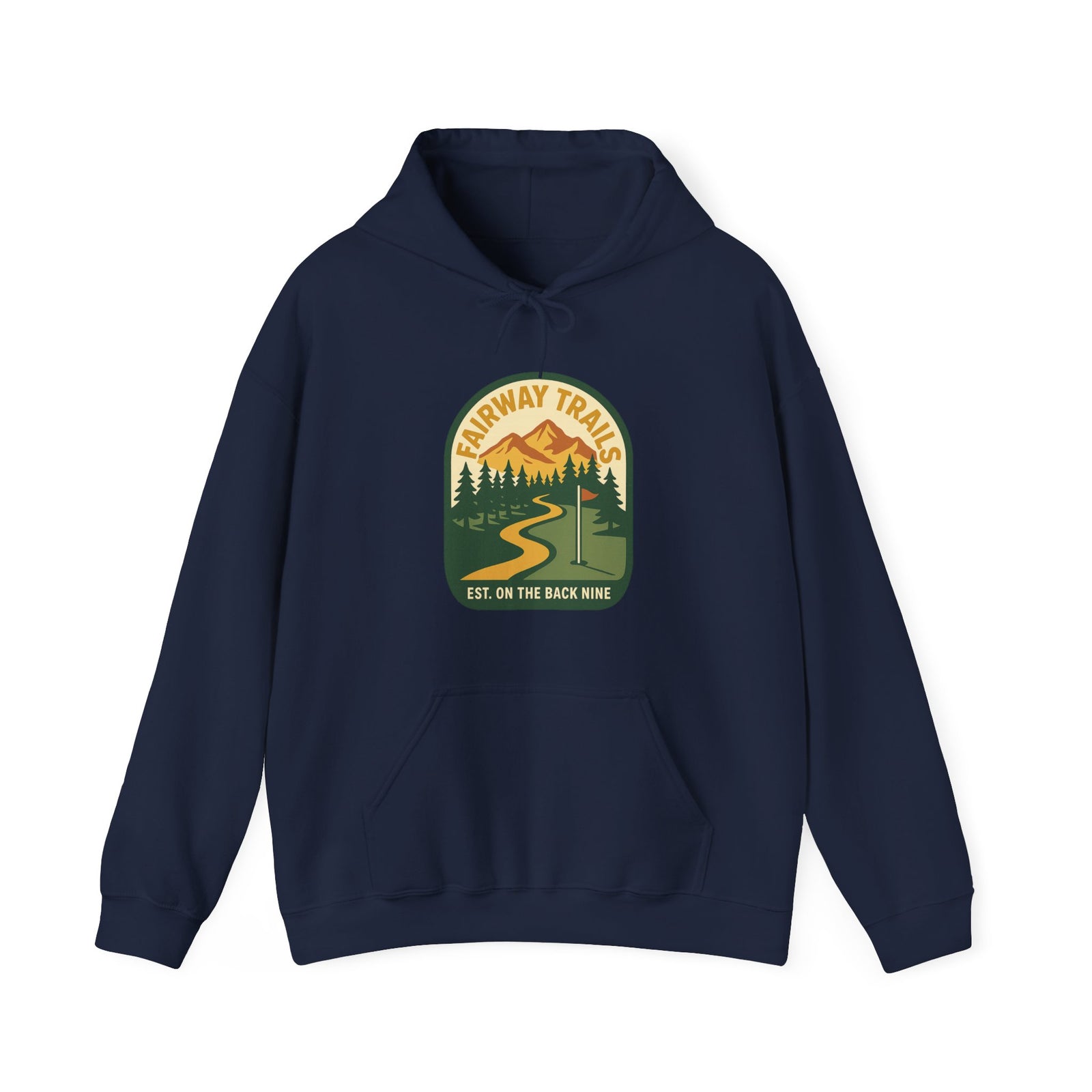 Par & Pine Fairway Trails Hoodie — Par & Pine original golf design, view 8