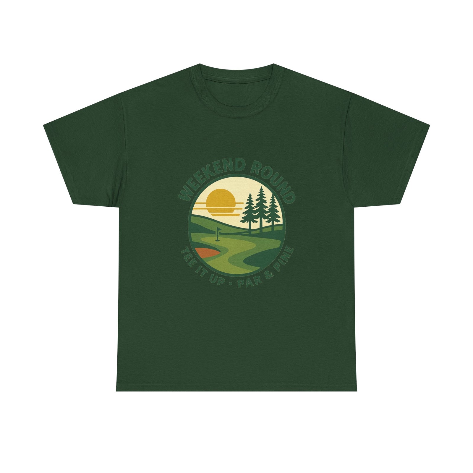 Par & Pine Weekend Round Tee — Par & Pine original golf design, view 9