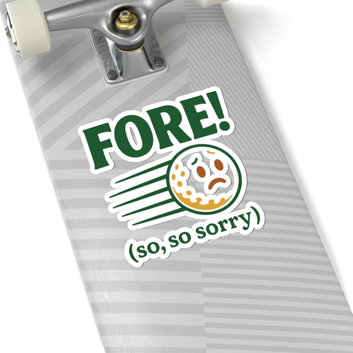 Fore! So Sorry Sticker — Par & Pine original golf design, view 23