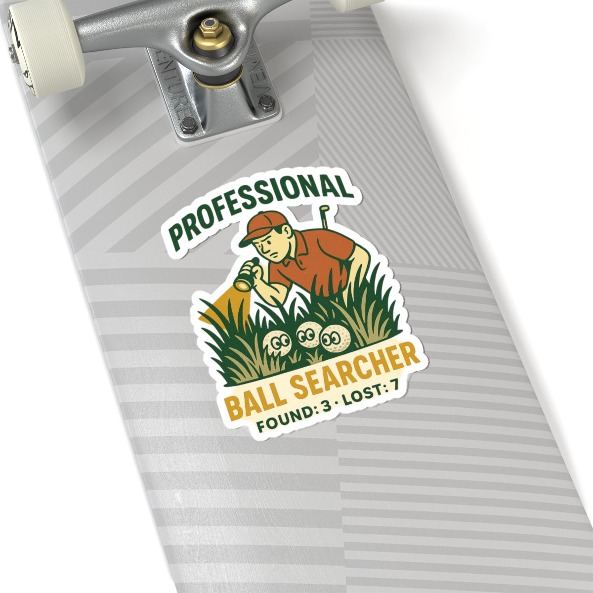 Professional Ball Searcher Sticker — Par & Pine original golf design, view 23