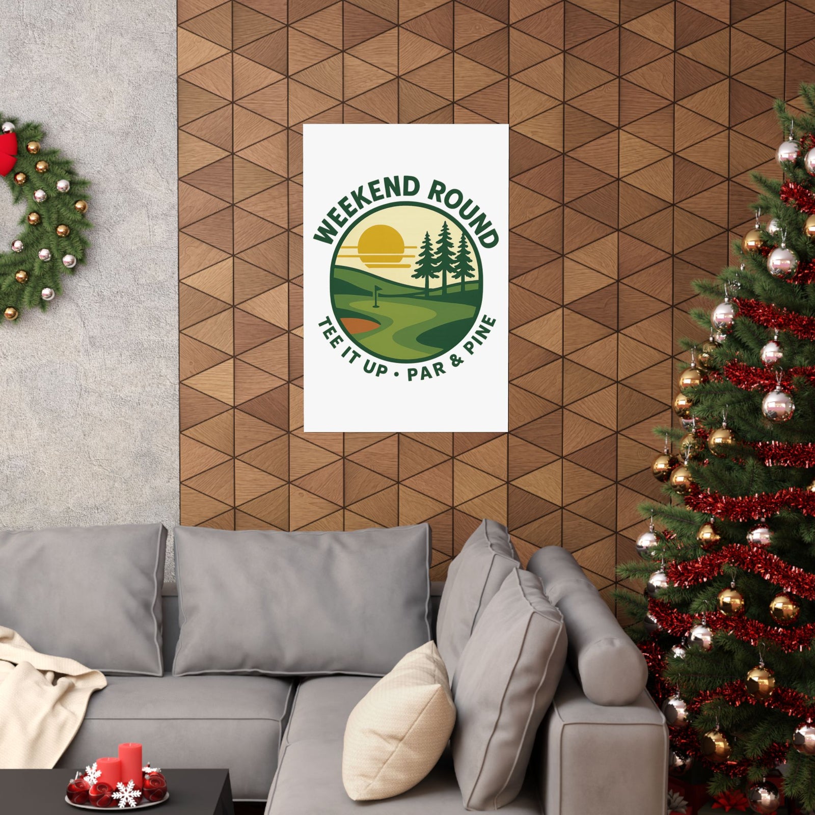 Par & Pine Weekend Round Poster — Par & Pine original golf design, view 12