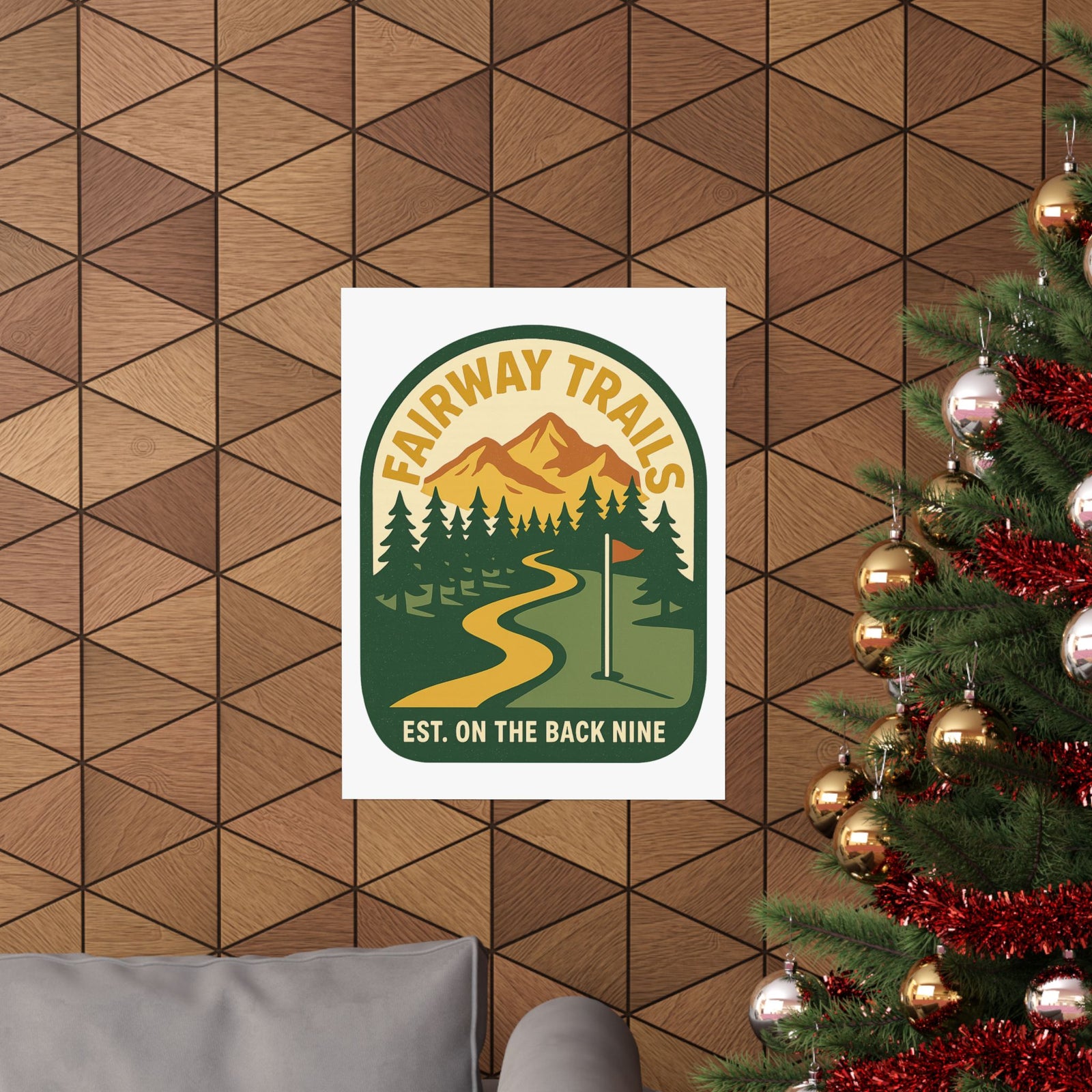 Par & Pine Fairway Trails Poster — Par & Pine original golf design, view 6
