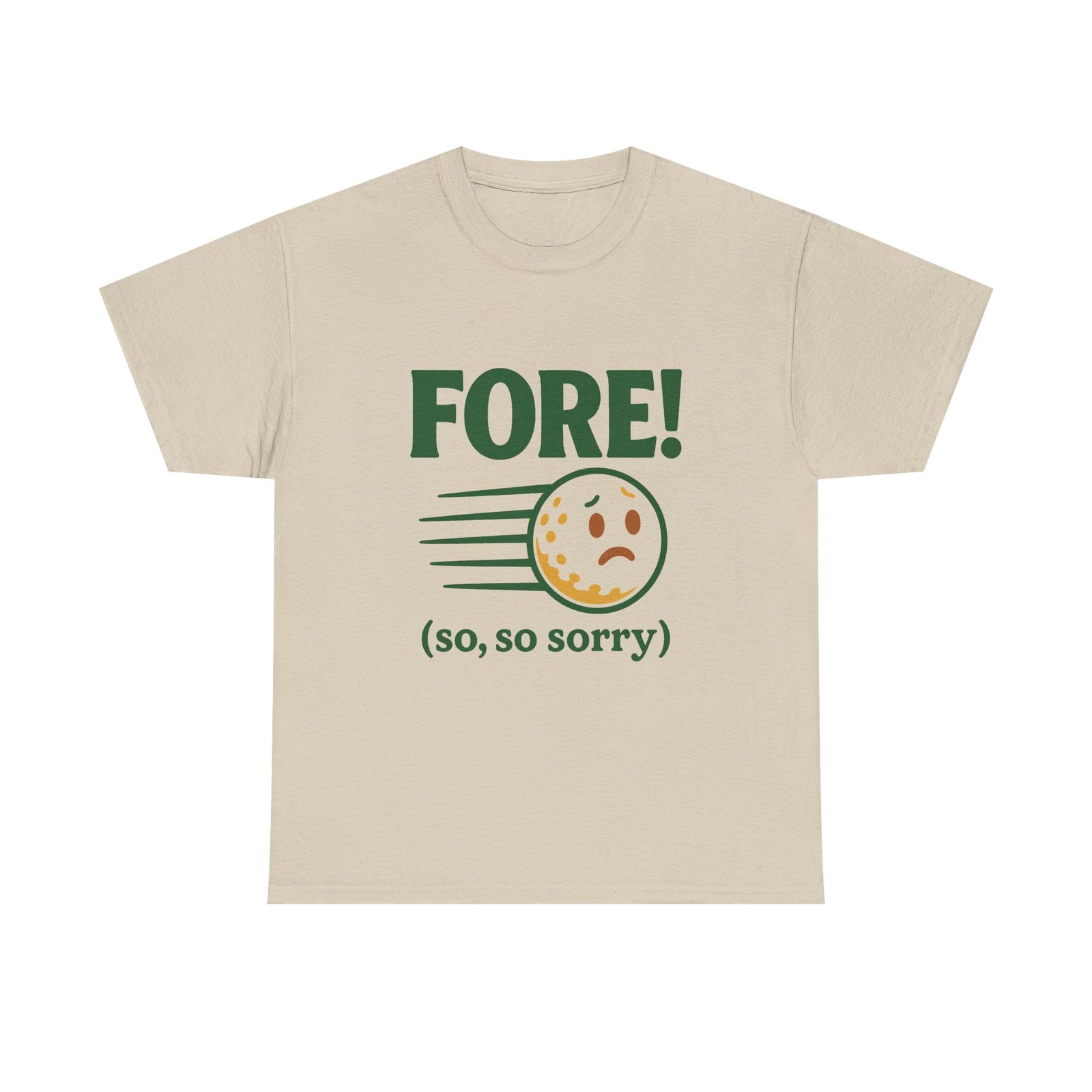 Fore! So Sorry Tee — Par & Pine original golf design, view 7