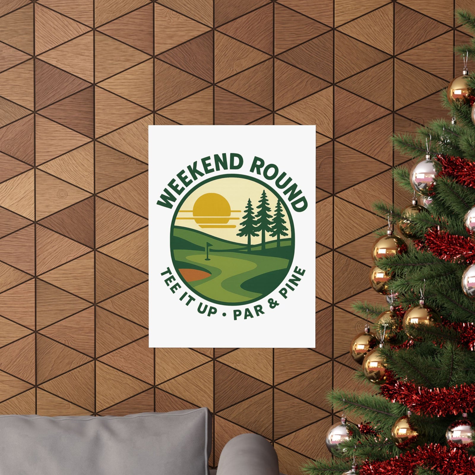 Par & Pine Weekend Round Poster — Par & Pine original golf design, view 6