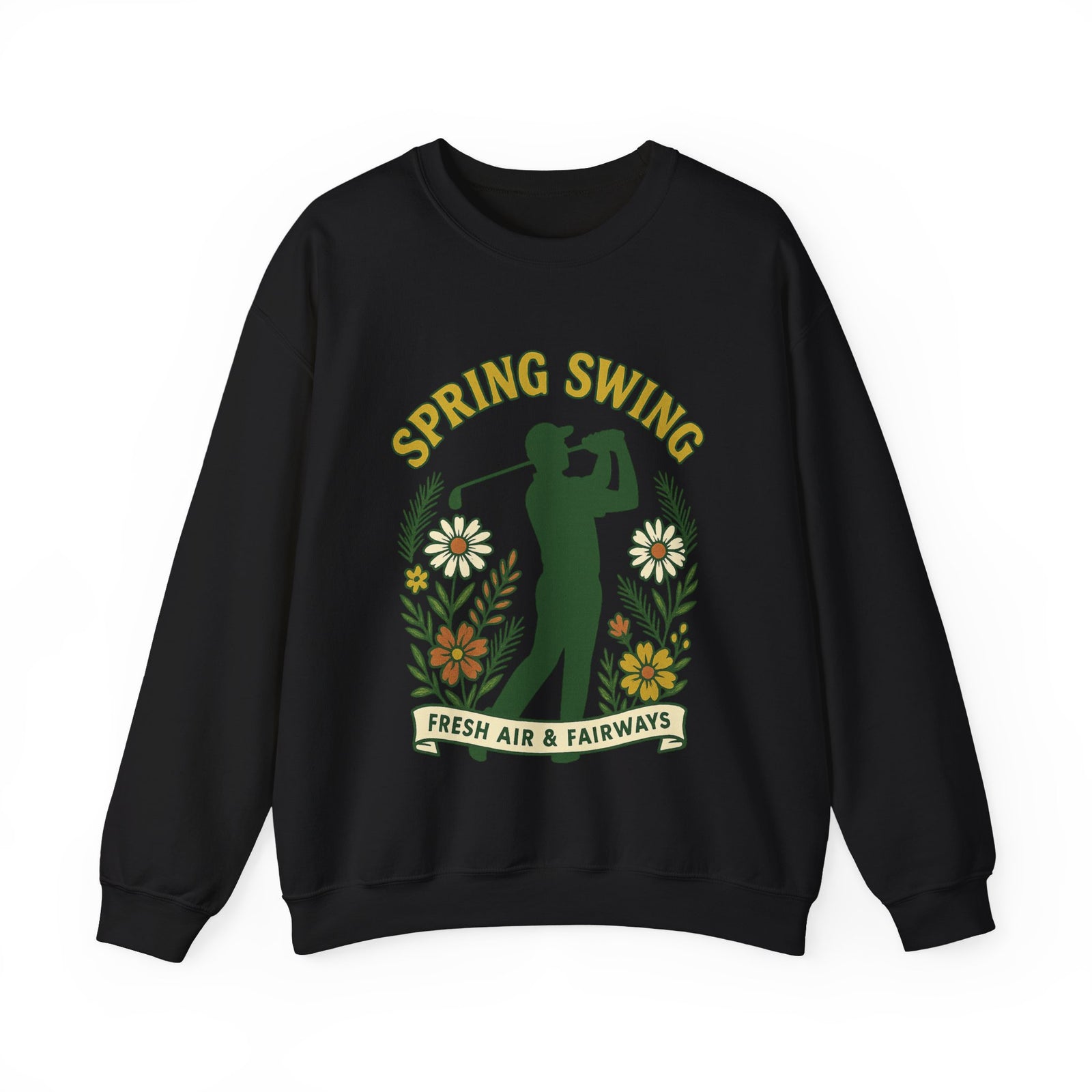 Par & Pine Spring Swing Crewneck — Par & Pine original golf design, view 5