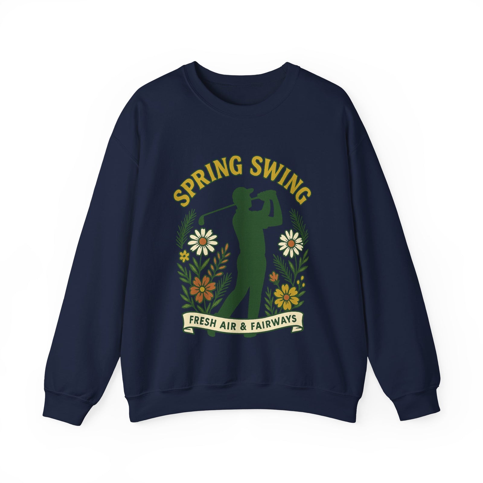 Par & Pine Spring Swing Crewneck — Par & Pine original golf design, view 8
