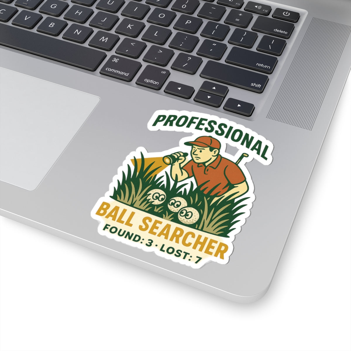 Professional Ball Searcher Sticker — Par & Pine original golf design, view 19