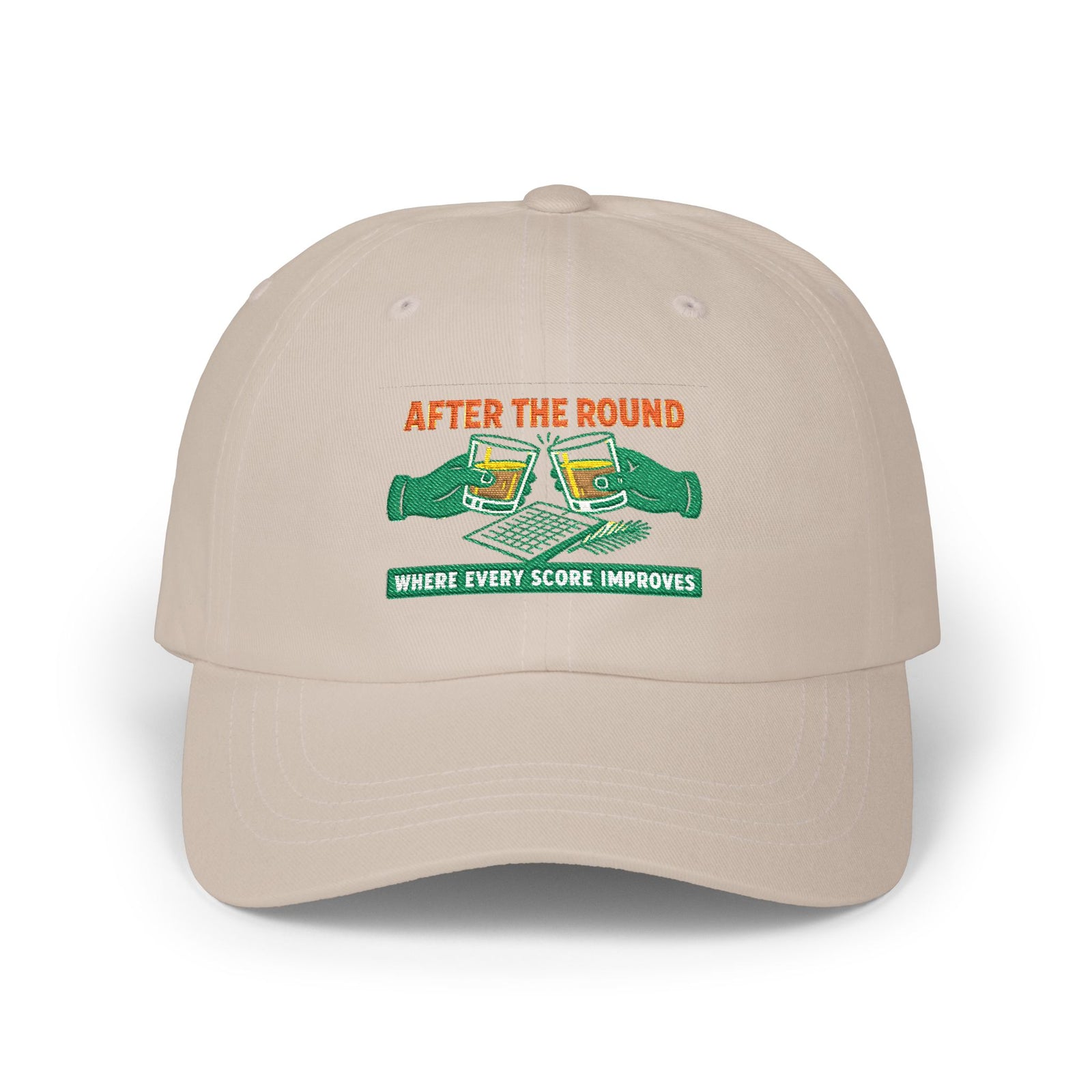 Par & Pine After the Round Dad Cap — Par & Pine original golf design, view 2