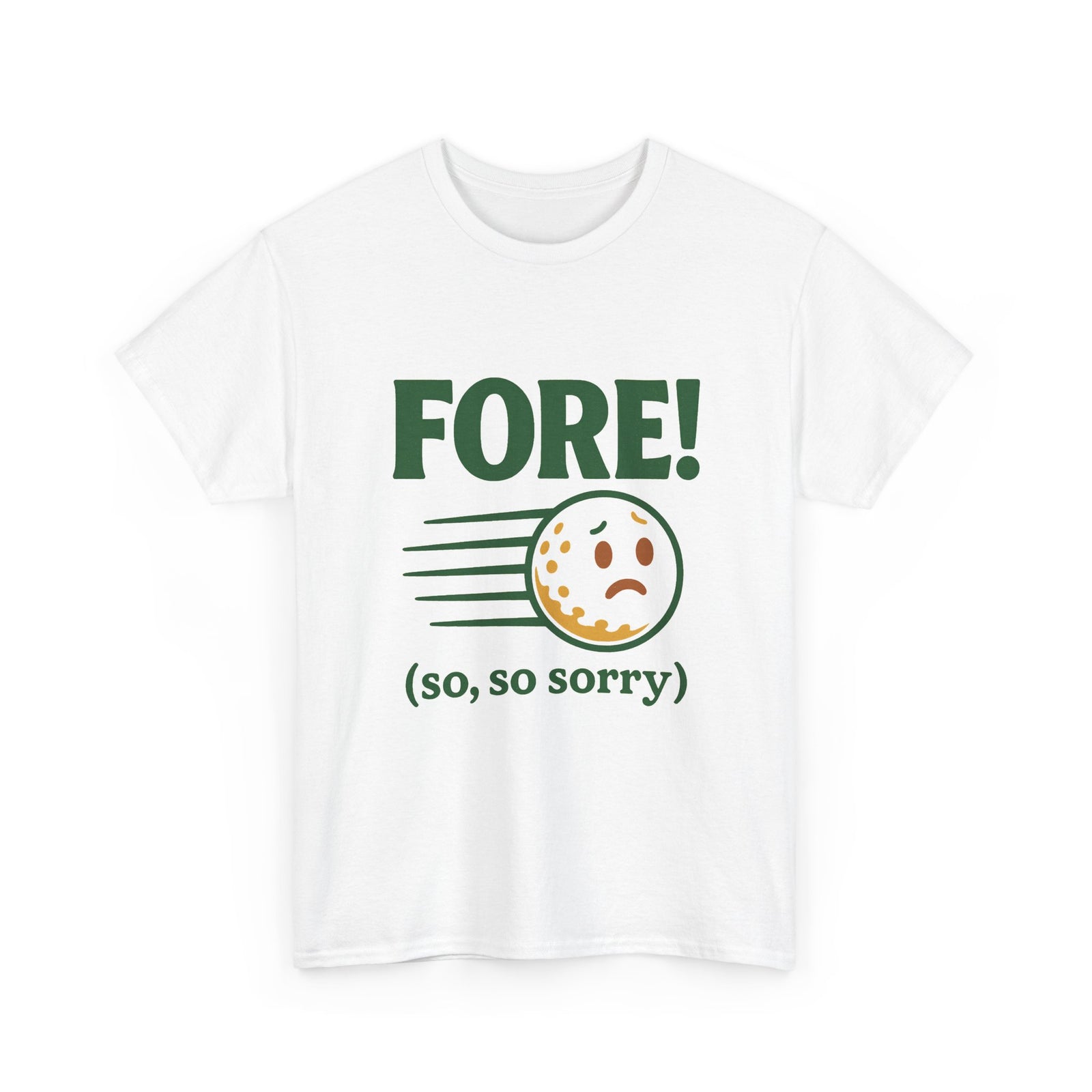 Fore! So Sorry Tee — Par & Pine original golf design, view 12