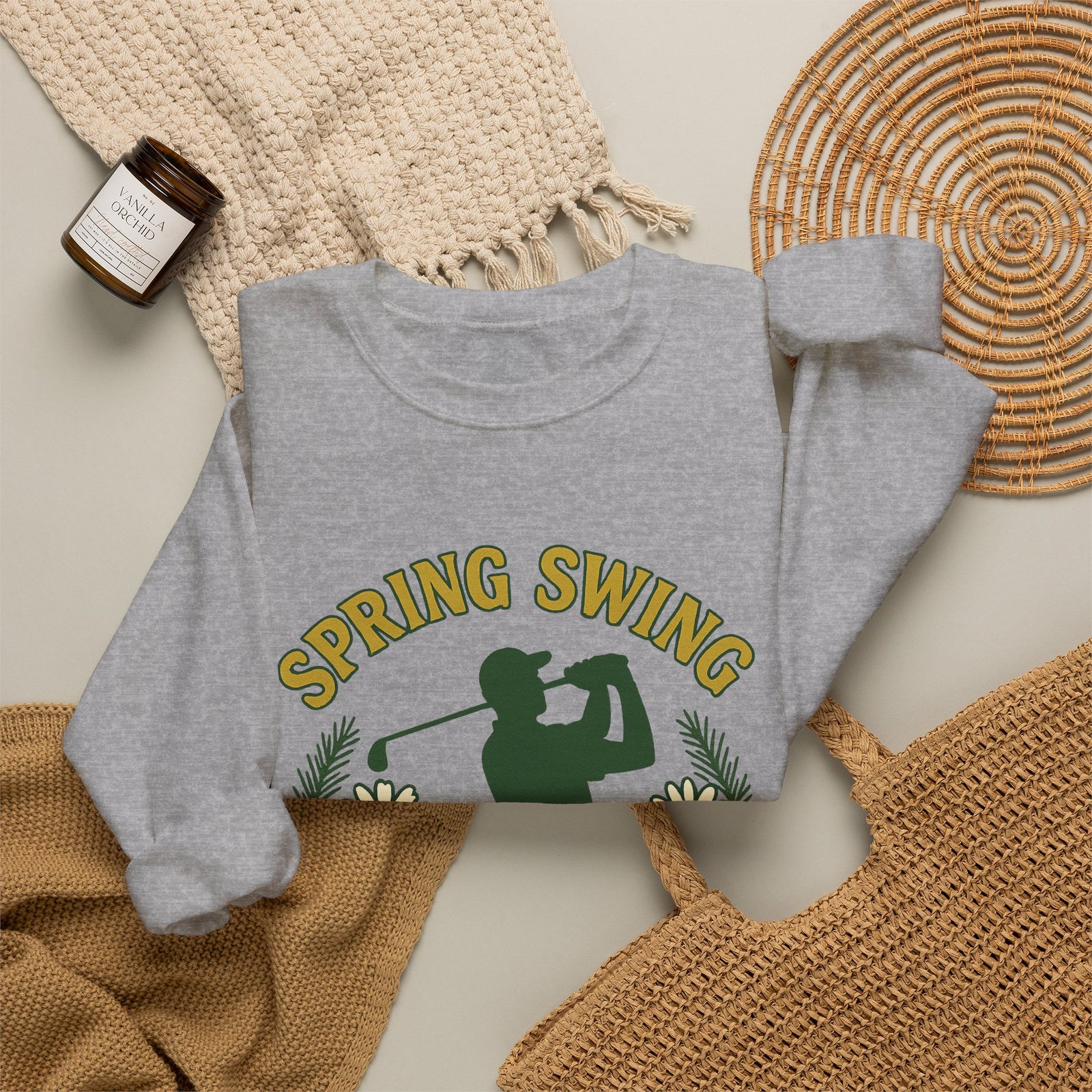 Par & Pine Spring Swing Crewneck — Par & Pine original golf design, view 14