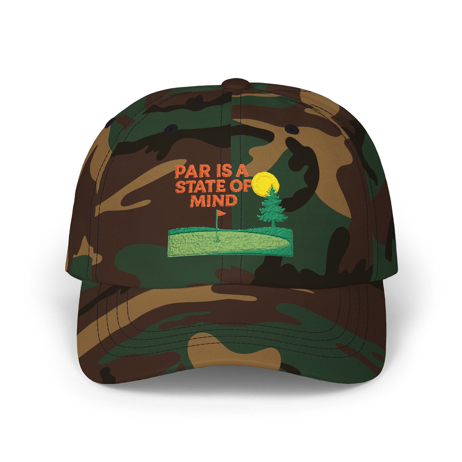 Par & Pine State of Mind Dad Cap — Par & Pine original golf design, view 8
