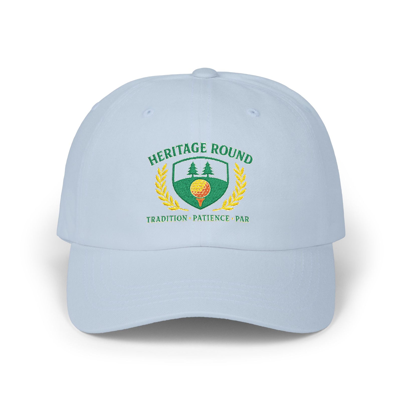 Par & Pine Heritage Round Dad Cap — Par & Pine original golf design, view 6