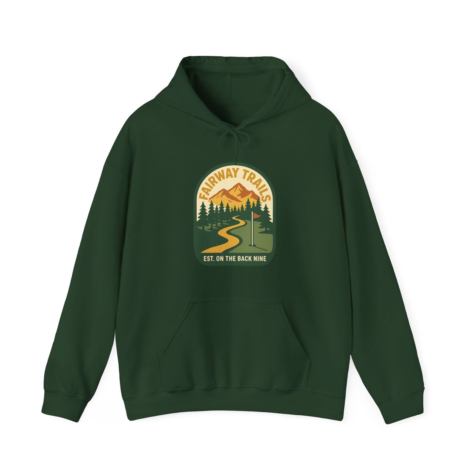 Par & Pine Fairway Trails Hoodie — Par & Pine original golf design, view 7