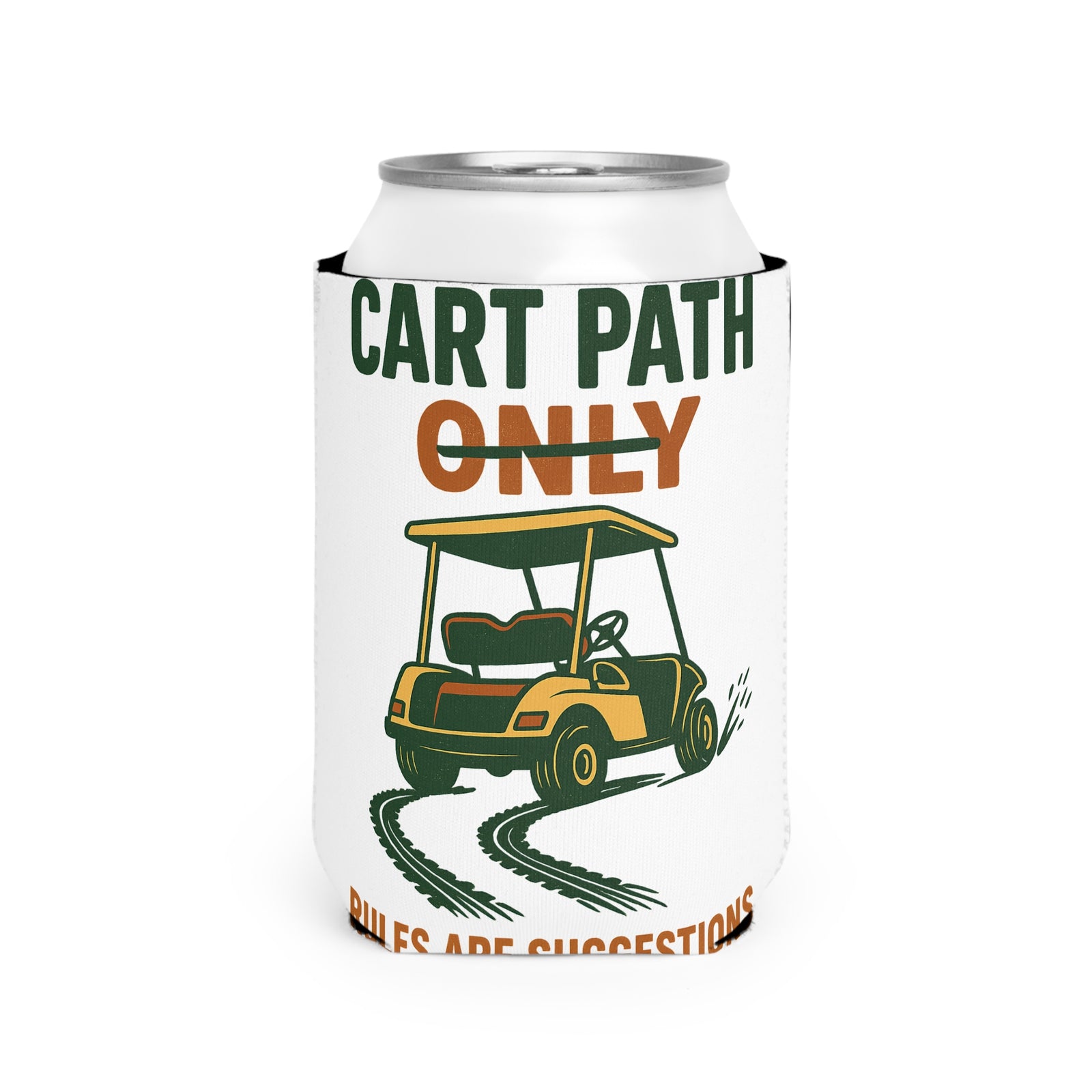 Cart Path Only Can Cooler — Par & Pine original golf design, view 7