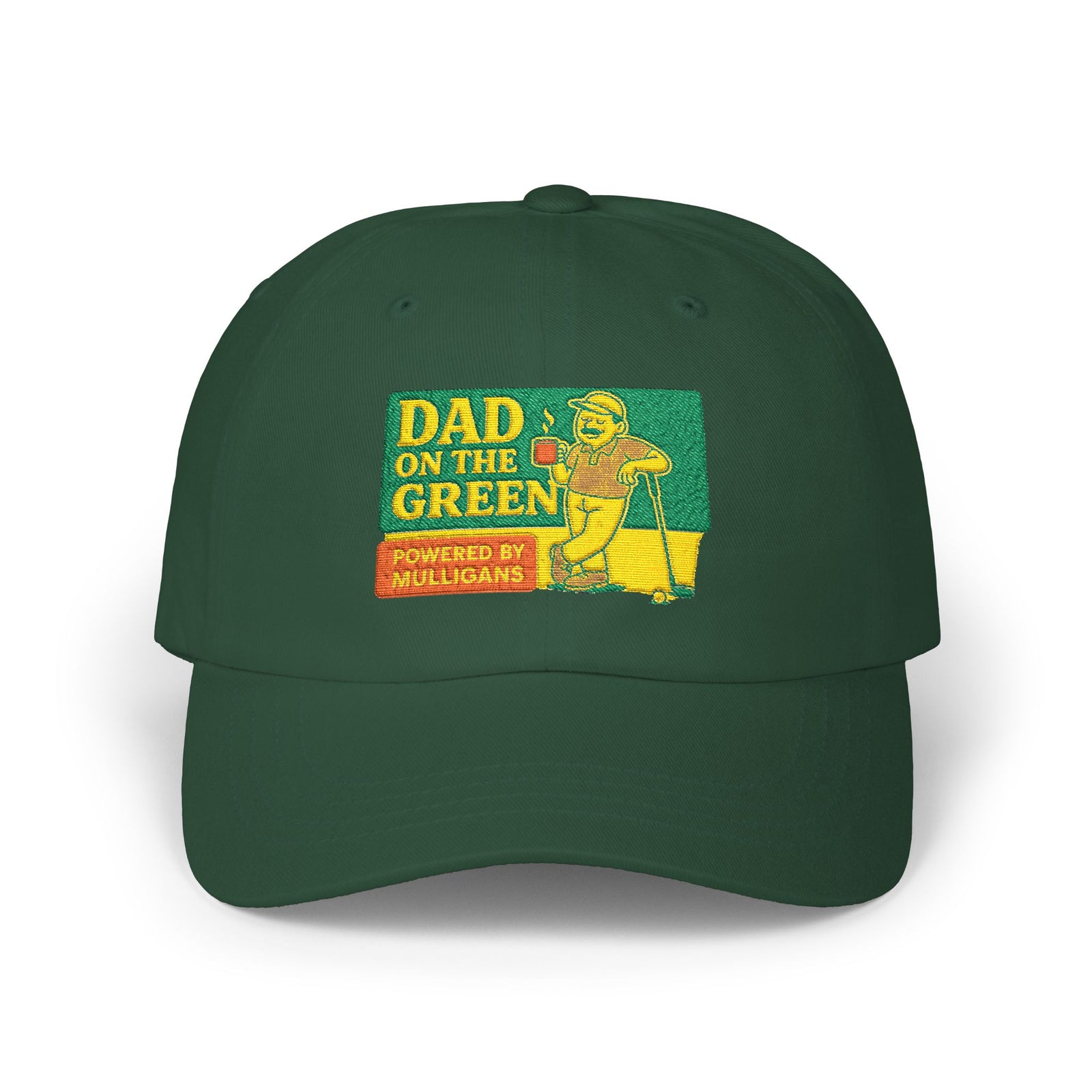 Par & Pine Dad on the Green Dad Cap — Par & Pine original golf design, view 5