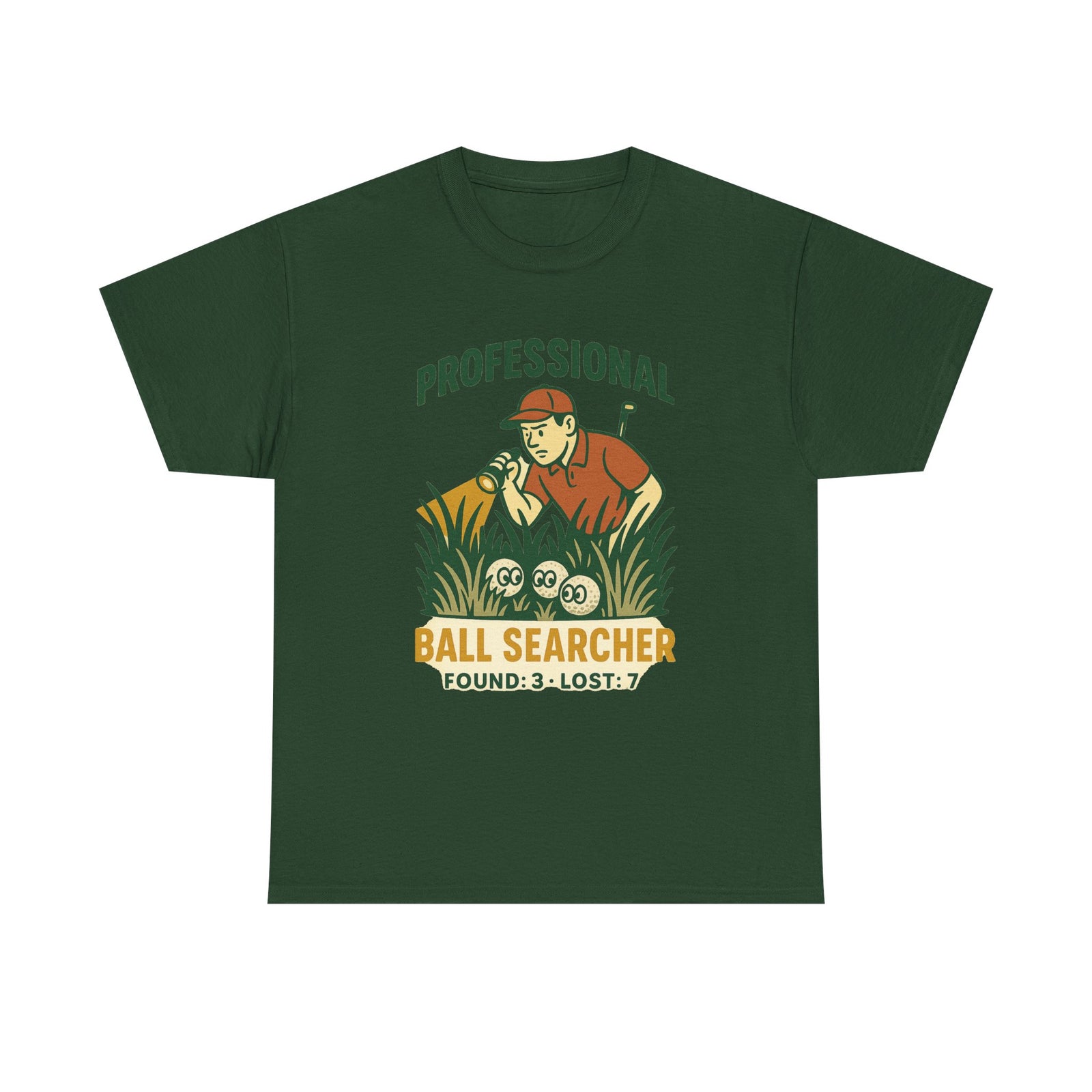 Professional Ball Searcher Tee — Par & Pine original golf design, view 9
