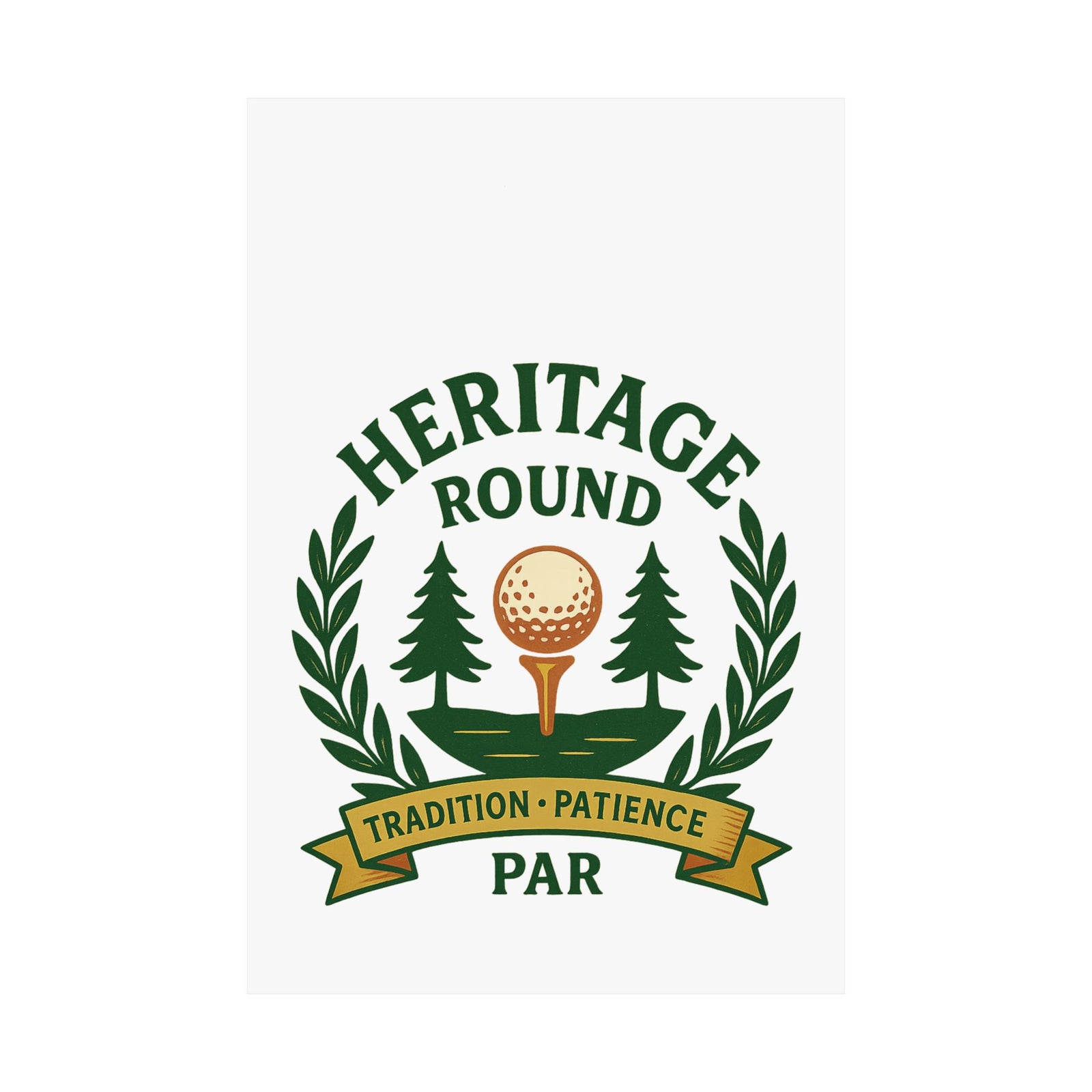 Par & Pine Heritage Round Poster — Par & Pine original golf design, view 10