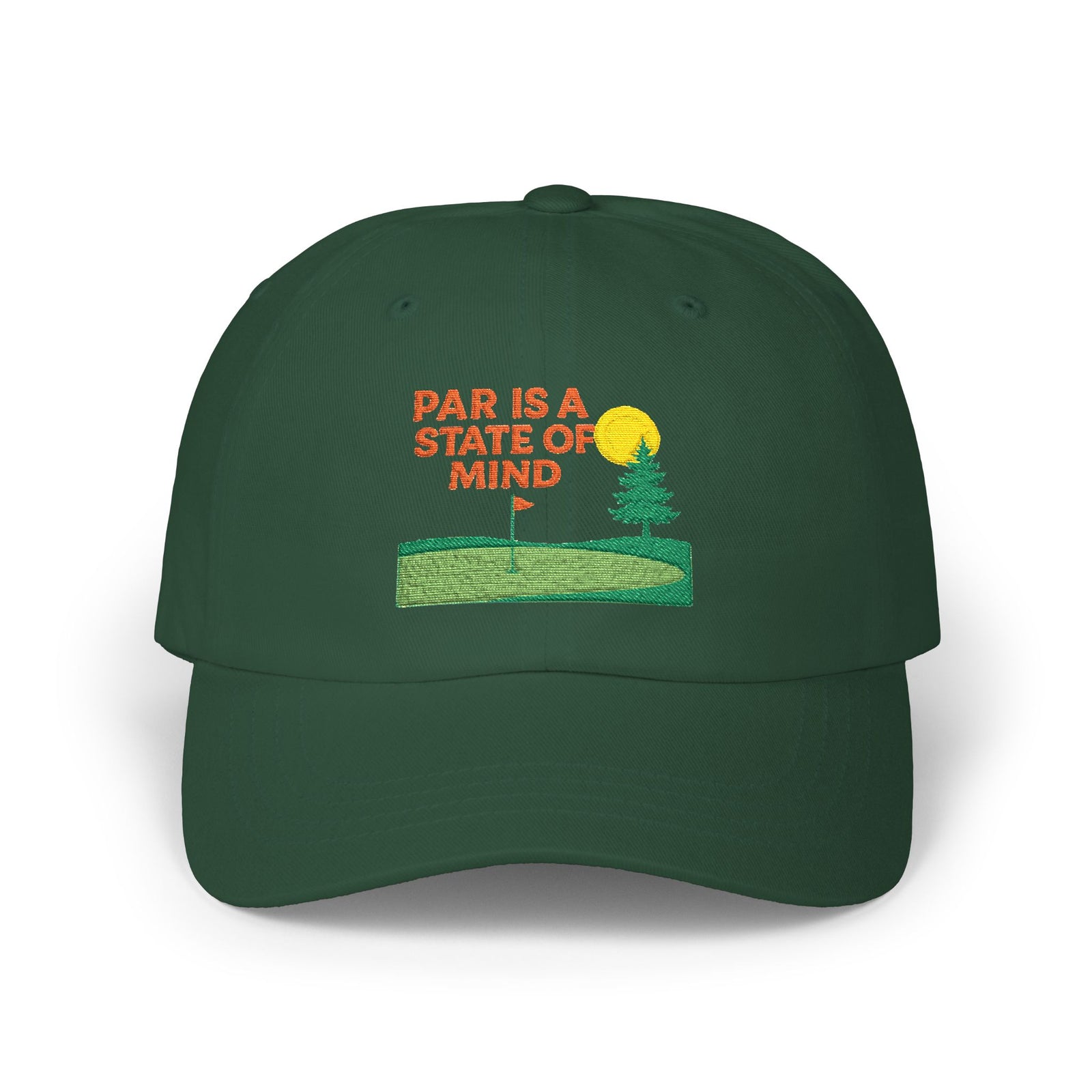 Par & Pine State of Mind Dad Cap — Par & Pine original golf design, view 9