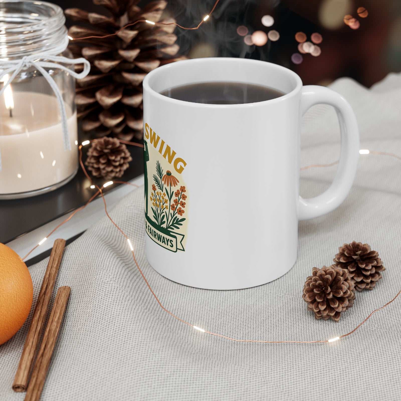 Par & Pine Spring Swing Mug — Par & Pine original golf design, view 4