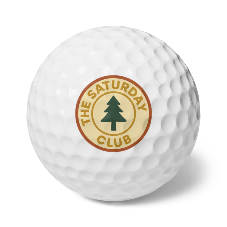 Par & Pine Saturday Club Golf Balls (6 Pack) — Par & Pine original golf design