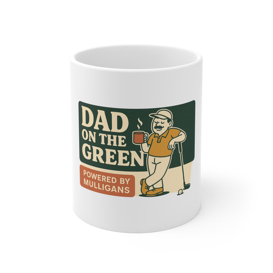 Par & Pine Dad on the Green Mug — Par & Pine original golf design