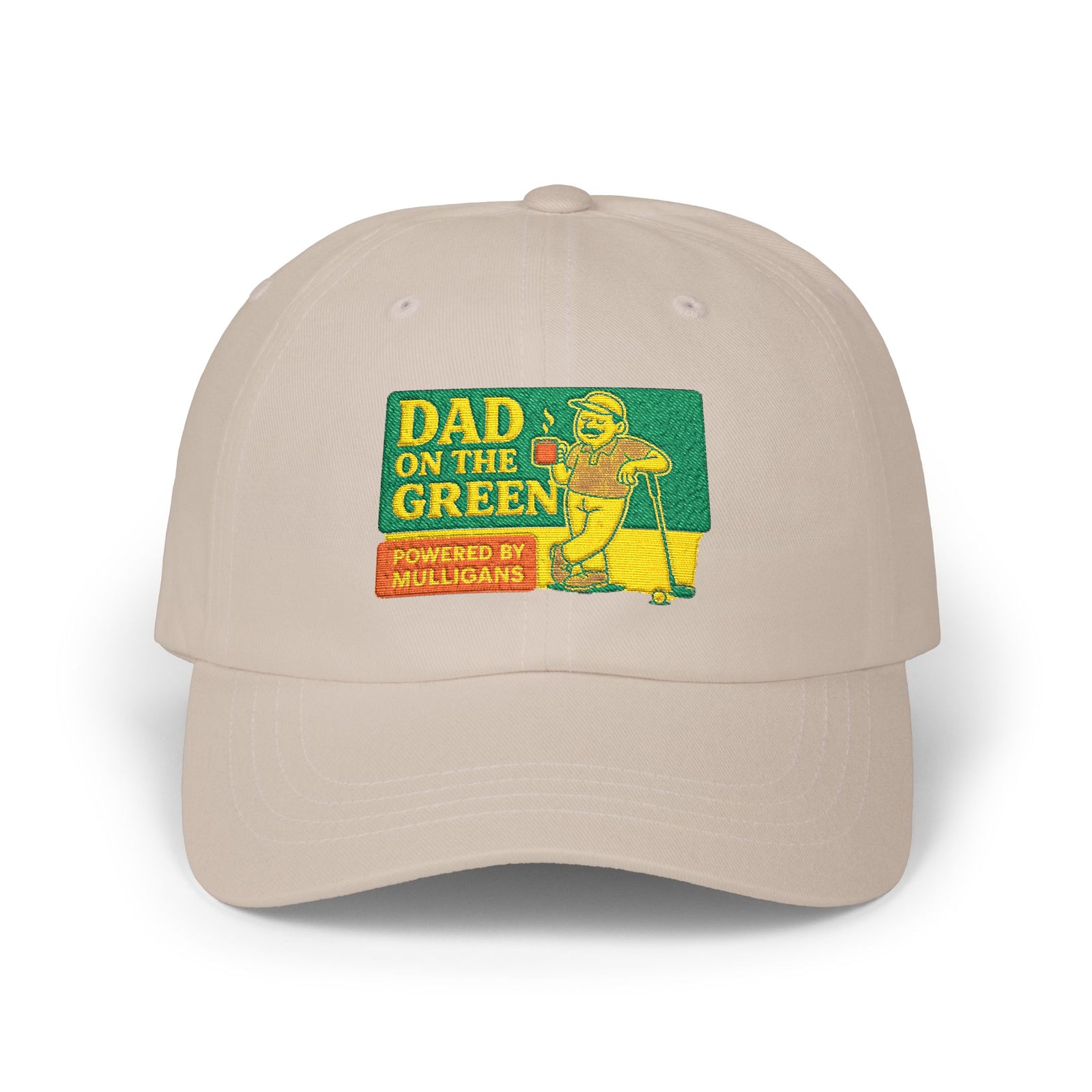 Par & Pine Dad on the Green Dad Cap — Par & Pine original golf design, view 2