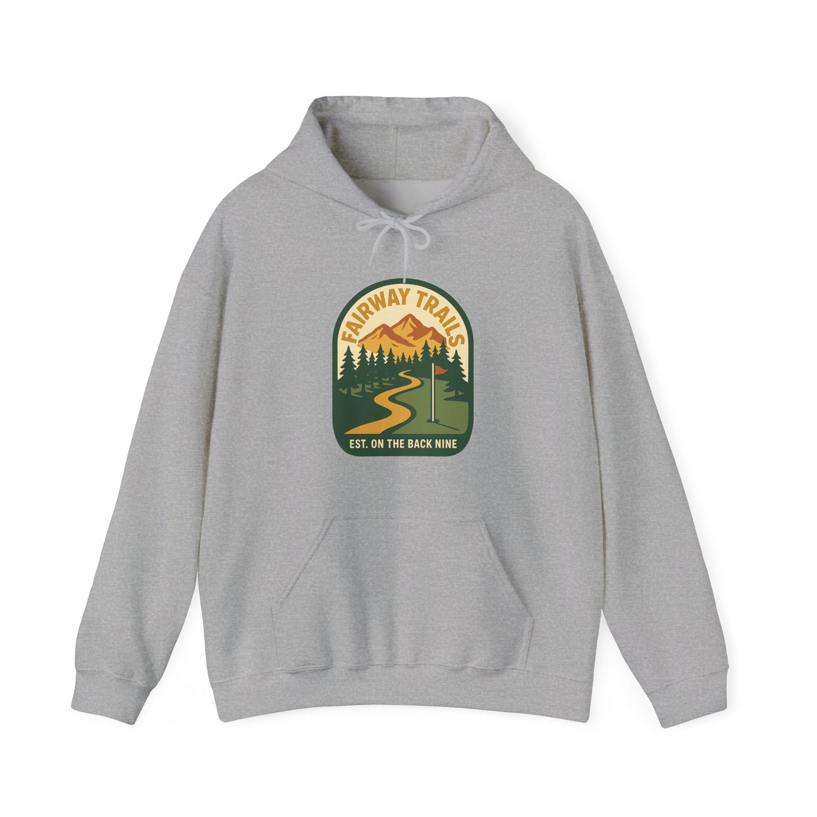 Par & Pine Fairway Trails Hoodie — Par & Pine original golf design, view 6