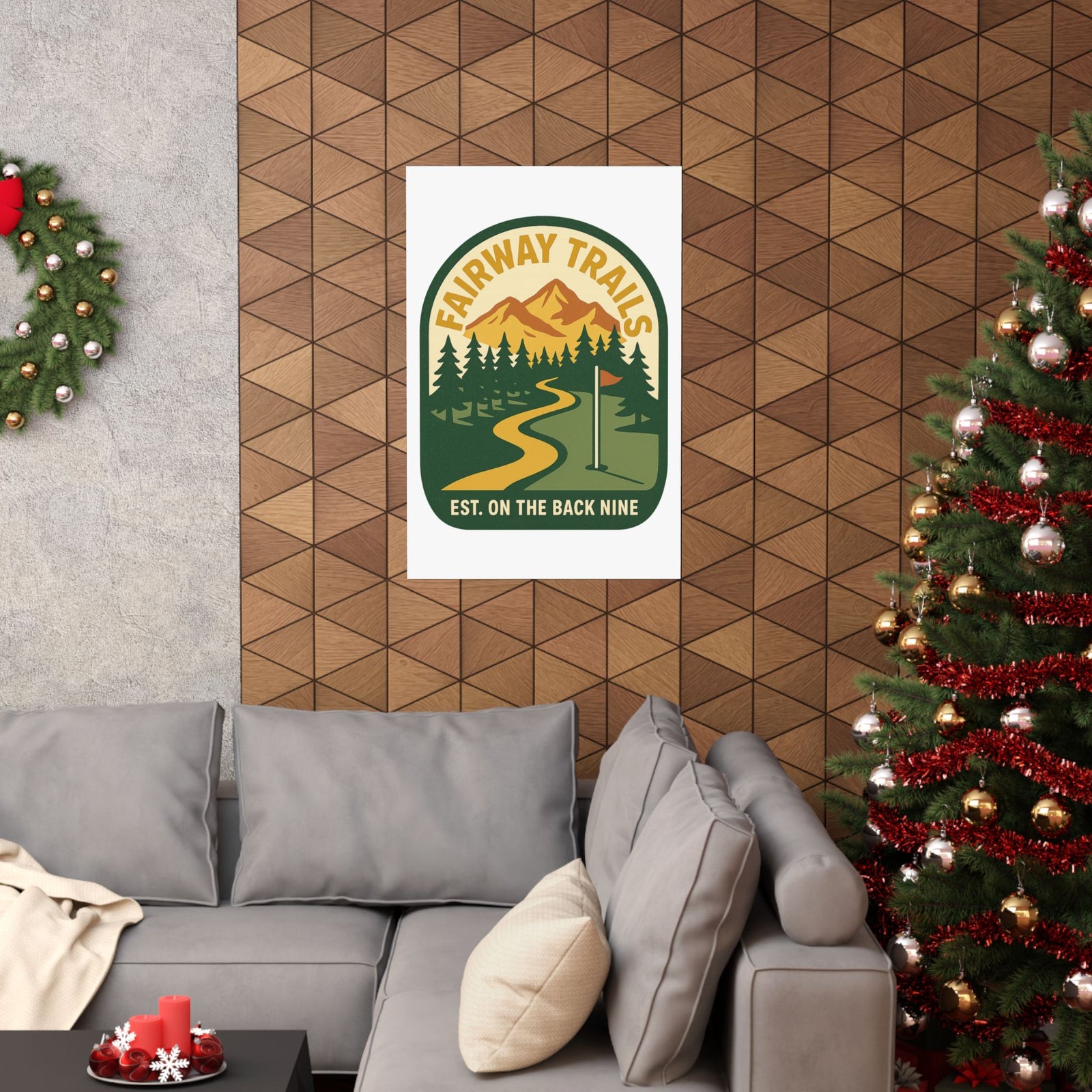 Par & Pine Fairway Trails Poster — Par & Pine original golf design, view 12