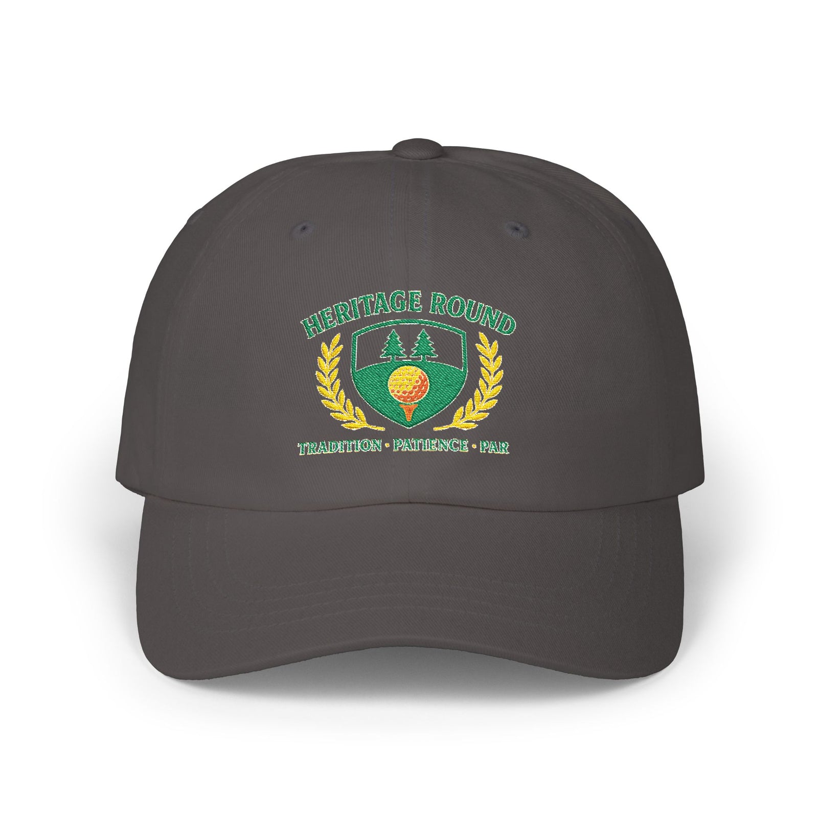 Par & Pine Heritage Round Dad Cap — Par & Pine original golf design, view 9