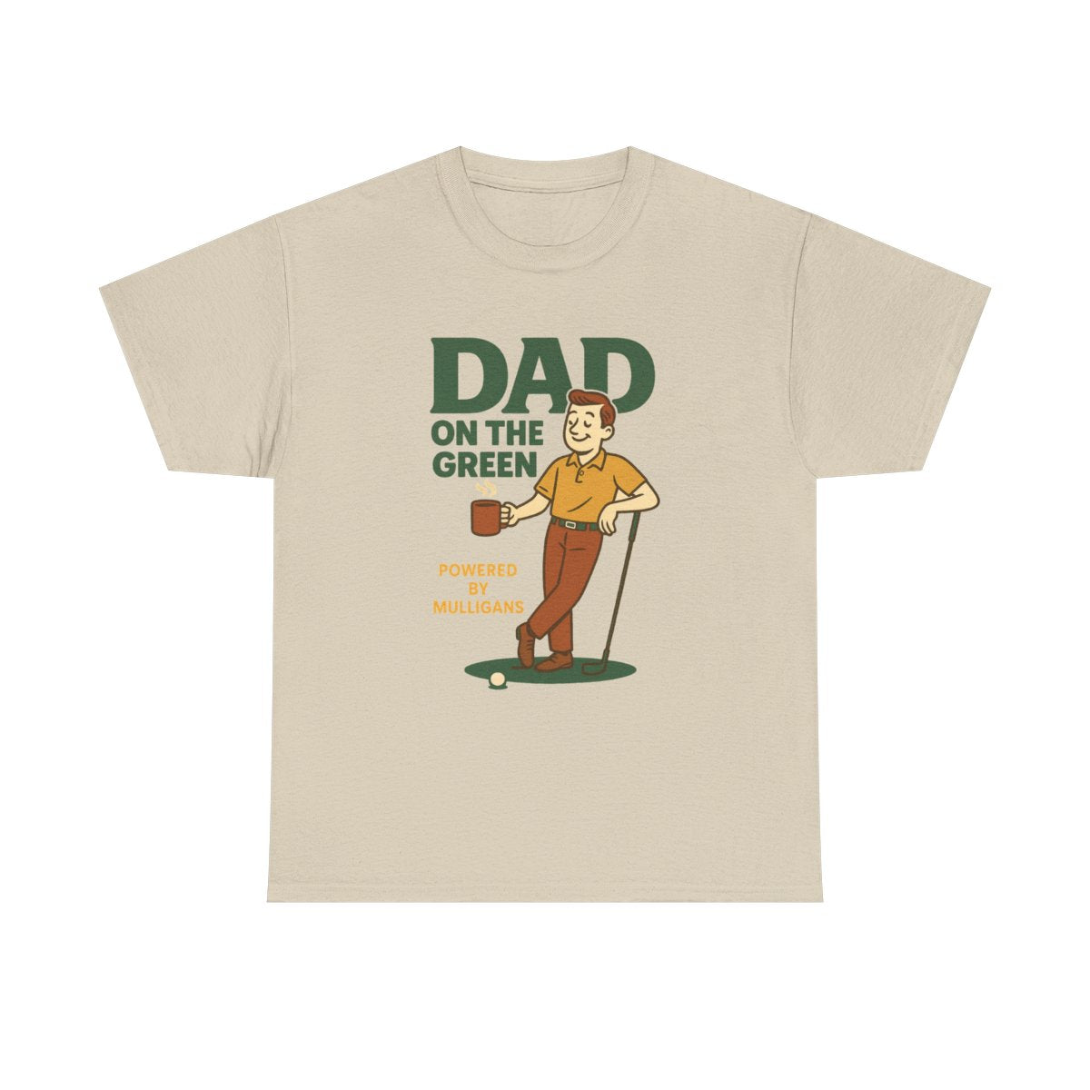 Par & Pine Dad on the Green Tee — Par & Pine original golf design, view 3
