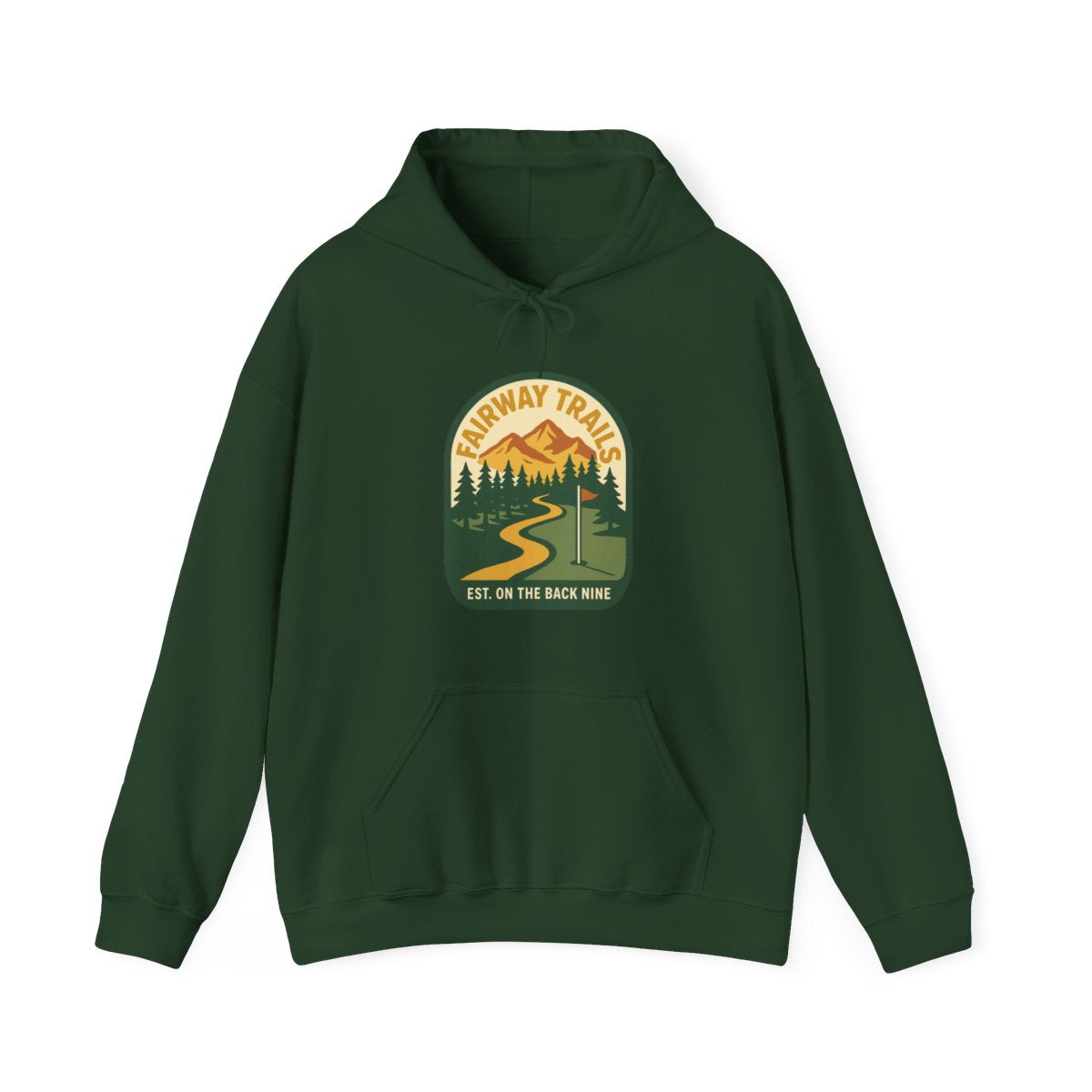 Par & Pine Fairway Trails Hoodie — Par & Pine original golf design, view 3