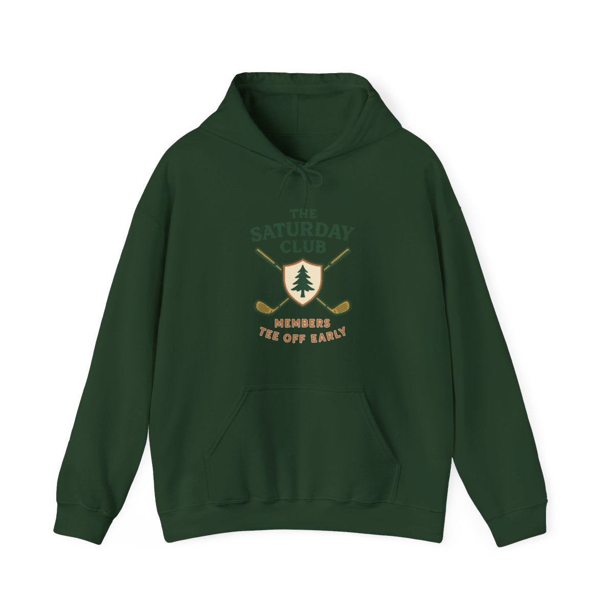 Par & Pine Saturday Club Hoodie — Par & Pine original golf design, view 3